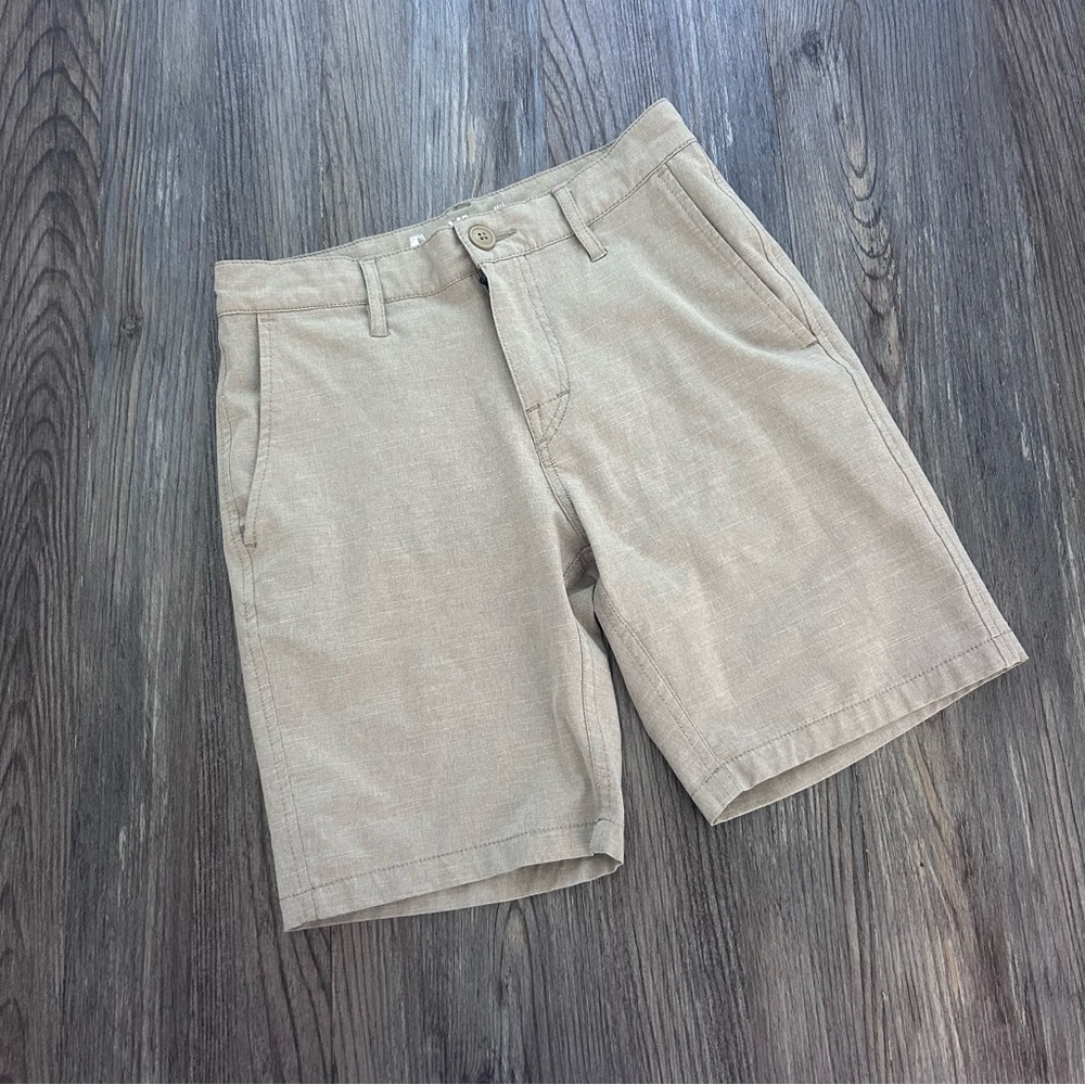 RVCA boys khaki shorts size 25